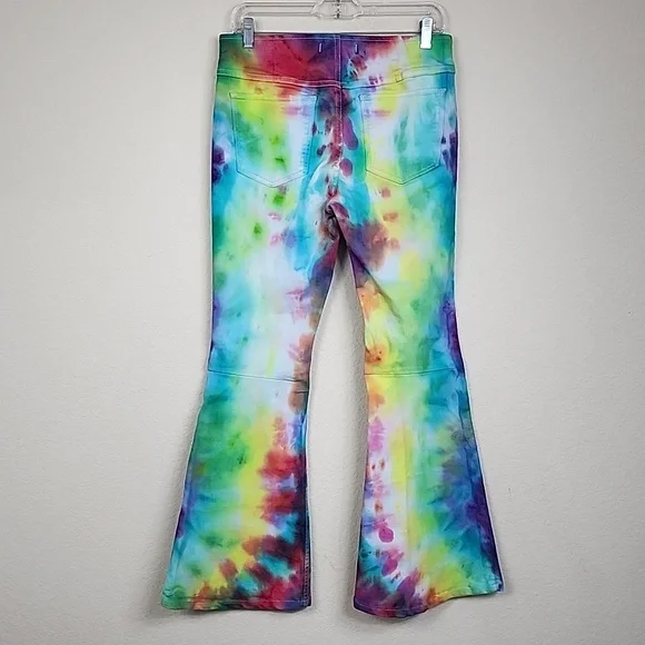 Free People Tie Dye Flares - Picture 2 of 4